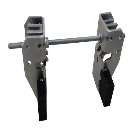 Bison Lifting Equipment Adjustable W-Beam End Stop. Beam Range: 3.22" - 21.65", Includes 2 Clamps TESH20-63